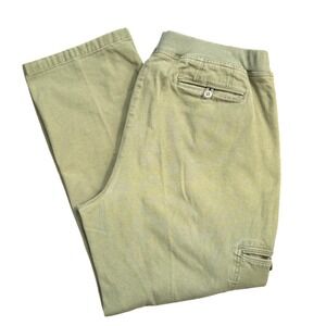 A3 L.L.Bean Classic Fit Olive Green Cotton Blend Cargo Casual Pants